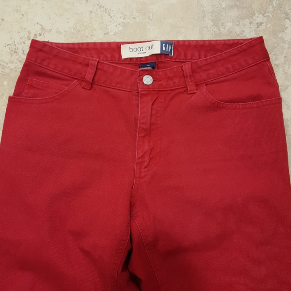 Gap red boot cut stretch